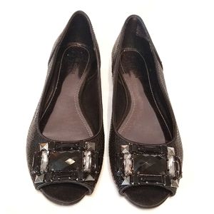Kenneth Cole Reaction black sequin Peep To…